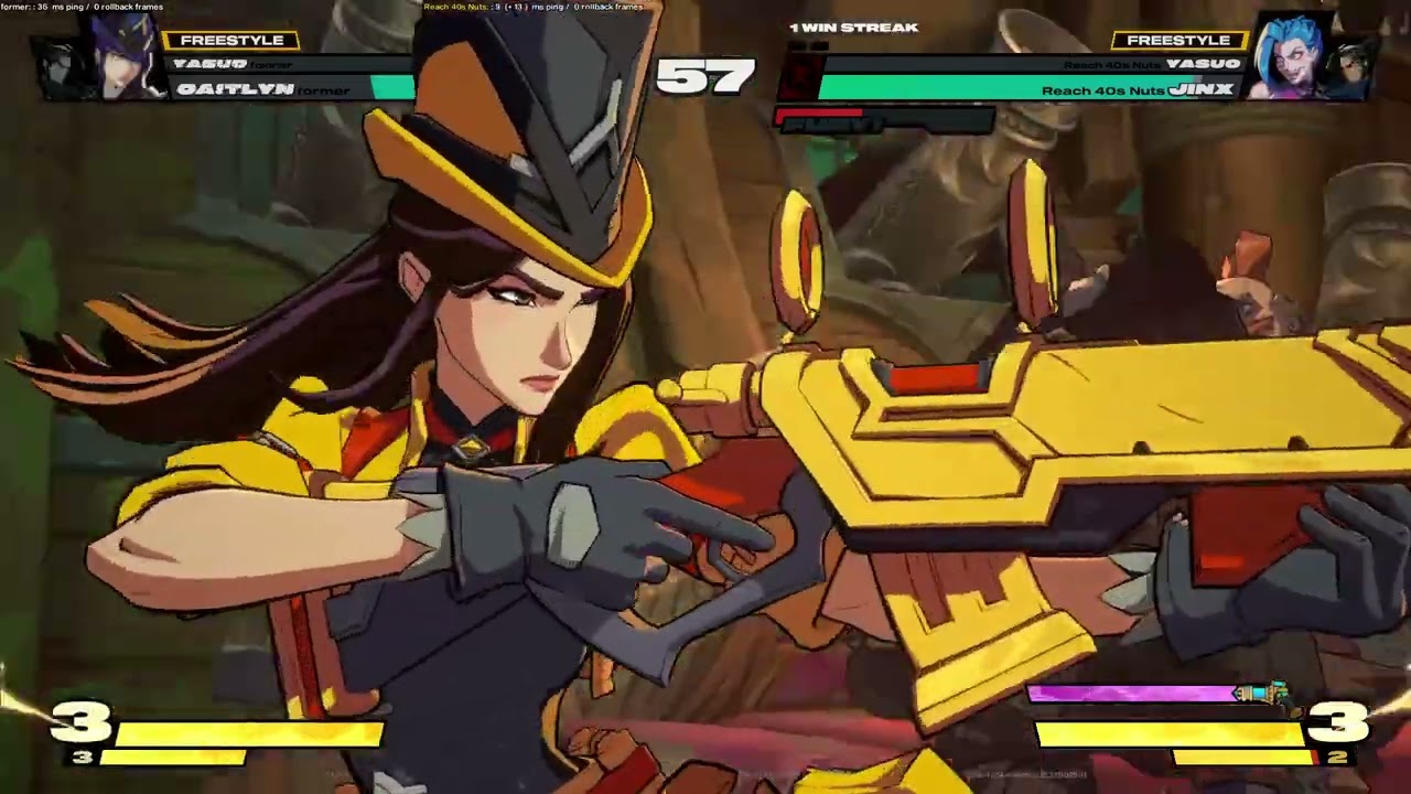 2XKO (Caitlyn/Yasuo) vs (Jinx/Yasuo)