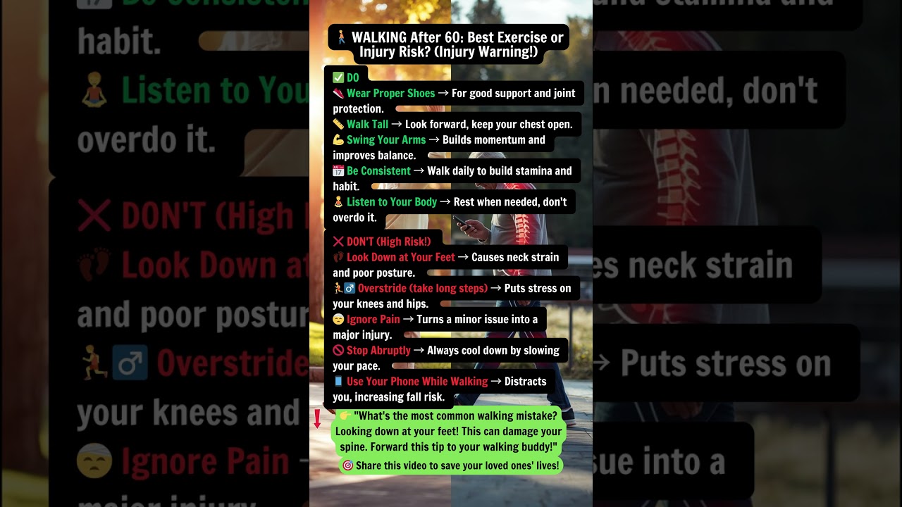 WALKING After 60: Best Exercise or Injury Risk? (Injury Warning!)