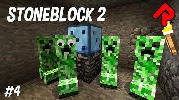 The Creeper Chance Cube! | Minecraft FTB Presents Stoneblock 2 ep 4