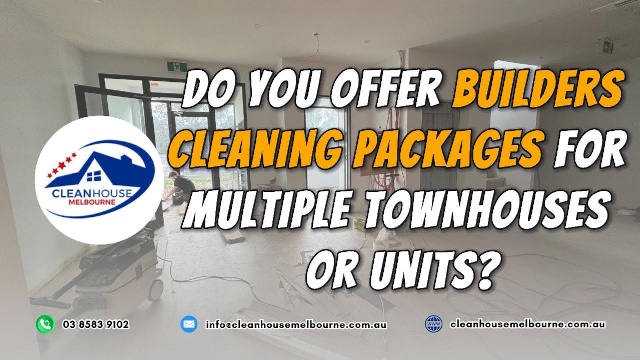 Do you offer builders cleaning packages for multiple townhouses or units?