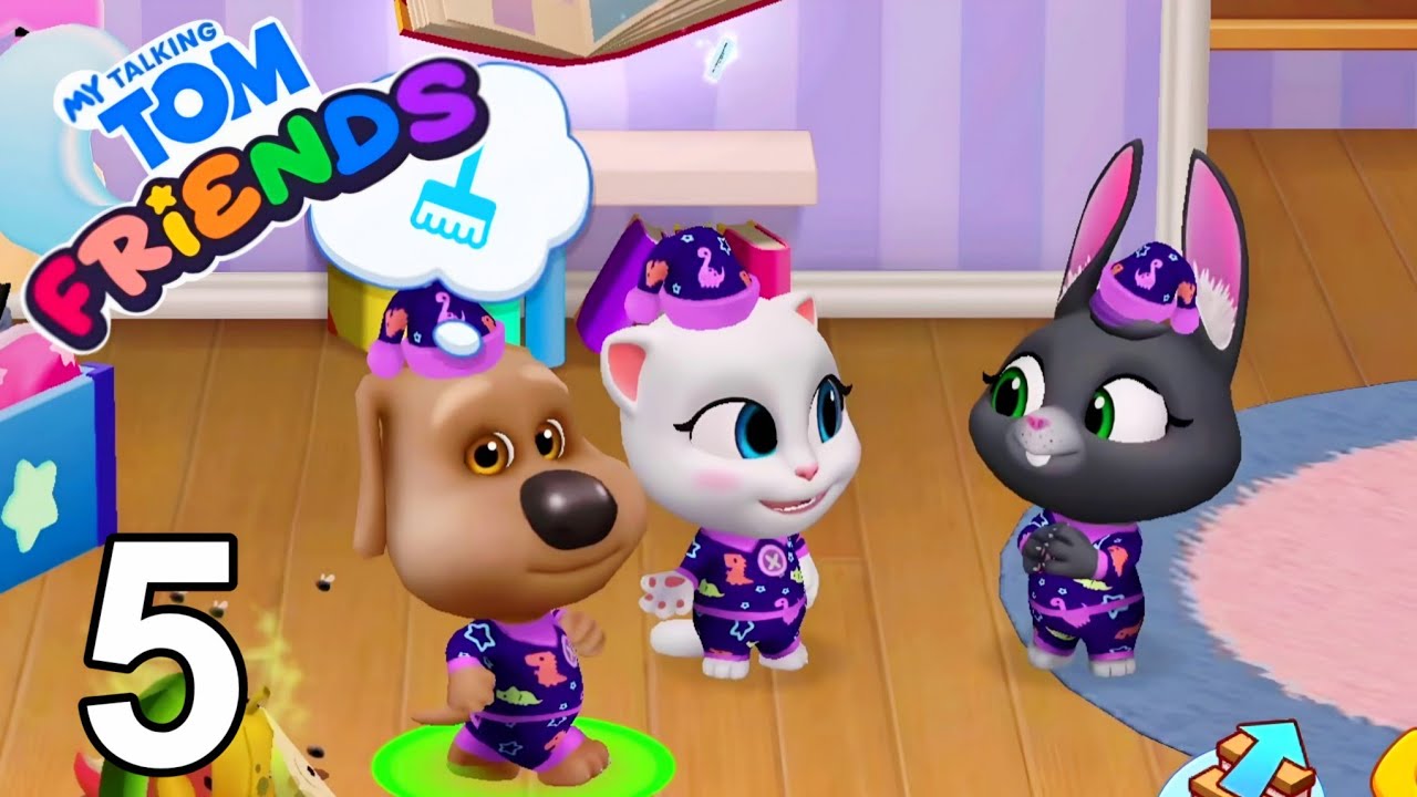 My Talking Tom Friends Brand New Update - Upstairs, New Bed, Weather Changes - Day 5 Gameplay