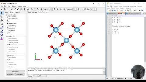 1.9 RutileTiO2 [110] surface using VESTA Software