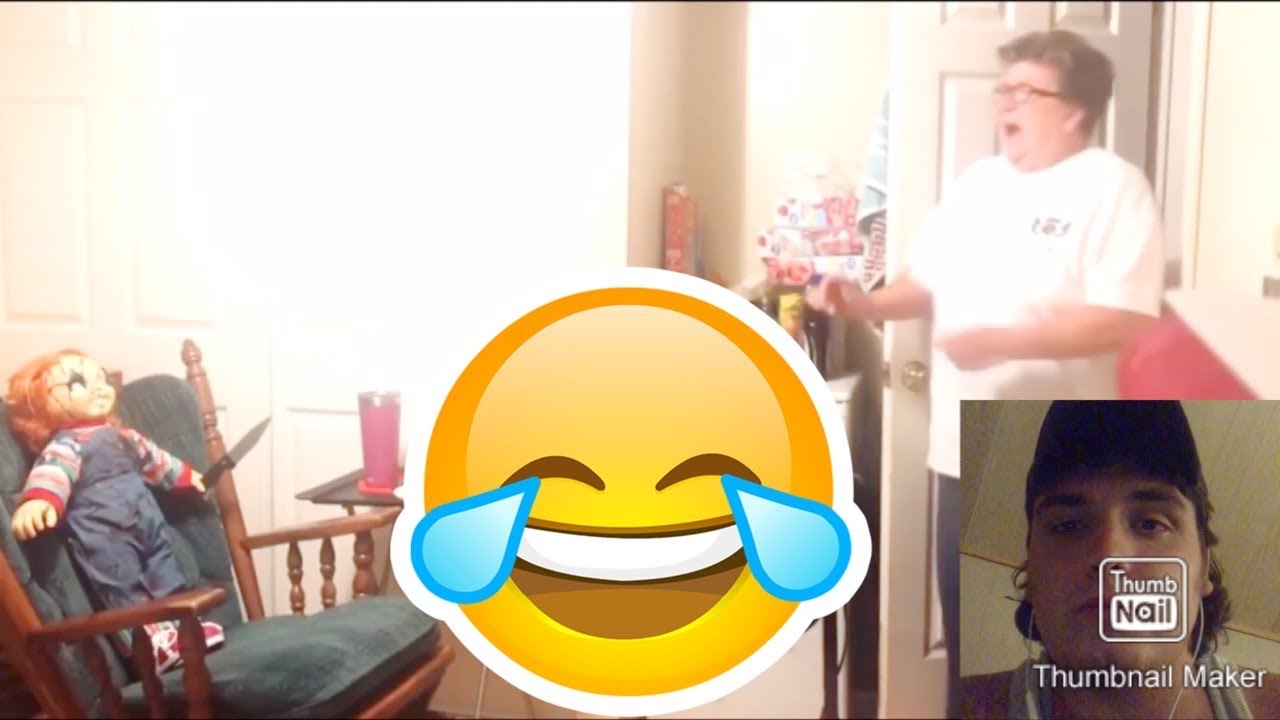 ANGRY GRANDMA CHUCKY DOLL PRANK-REACTION LOL!
