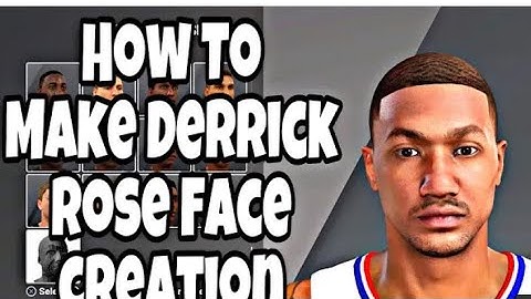 NBA 2K21 - Face Creation (MVP DERRICK ROSE) + Build