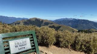 台灣南投百岳合歡山主峰(3417M)。