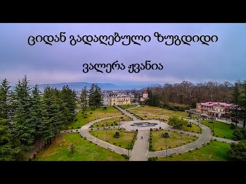 ციდან გადაღებული ზუგდიდი (зугдиди, грузия)