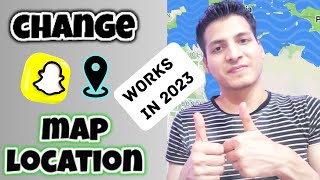 How to change snapchat map location 2023 | Change snapchat map location in  android screenshot 2