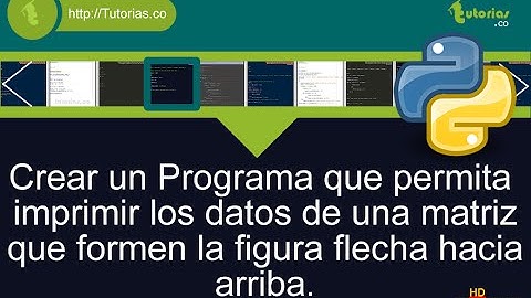 arrays – python (imprimir datos figura flecha hacia arriba)
