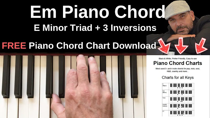 Em Piano Chord | E Minor Triad + Inversions Tutorial + FREE Chord Chart