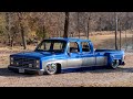 Justin Berry and his full custom 1985 Chevy Crew Cab C30 Dually