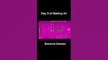 Day 3 of Making an Extreme Demon #shorts #gd #geometrydash #trending #viralvideo #gddemon #demon #hi