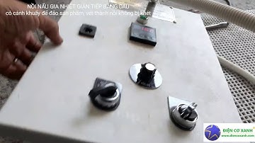 Nồi nấu gia nhiệt có cánh khuấy, nấu nước cốt dừa, Điện Cơ Xanh