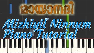 Mizhiyil Ninnum Piano Tutorial | Mayanadhi | Malayalam Song chords