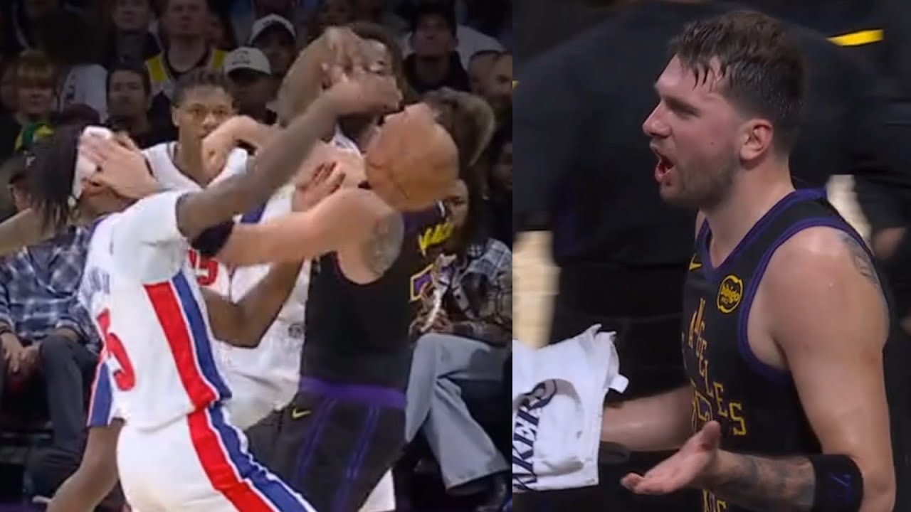 Luka Doncic gets a tech for slapping Ron Holland II after the foul 😂