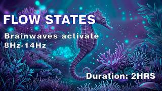 Deep Focus & Flow State | 8Hz to 14Hz Alpha-Beta Transition | Concentration Protocol