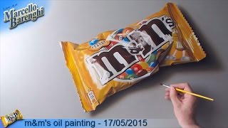 m&m's oil painting  - 02/05/2015 LIVE Art - 1st day
