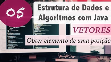 Estrutura de Dados e Algoritmos com Java #05: Vetores e Arrays: Obter elemento de uma posição