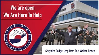 We Are Open And Here To Help - Chrysler Dodge Jeep Ram Fiat Fort Walton Beach