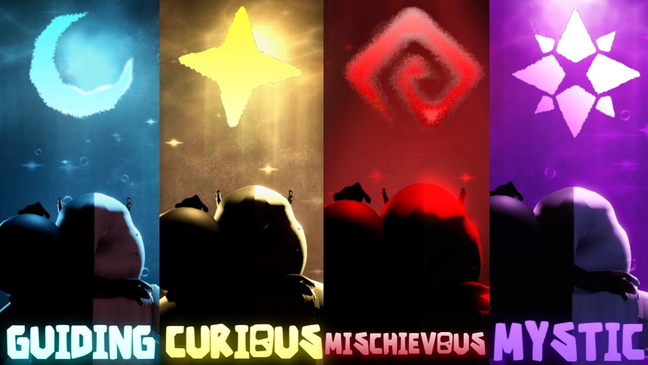 Guiding Light, Curious Light, Mystic Light, and Mischievous Light Death Screens [Fanmade Concept]