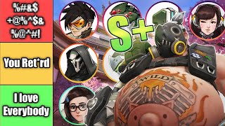 Ranking How Likely You Are To SL*R Based Off Your Overwatch 2 Main (Tier List)