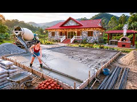 This Girl’s Dream House Gets a 20m² Concrete Floor | Start to Finish Build