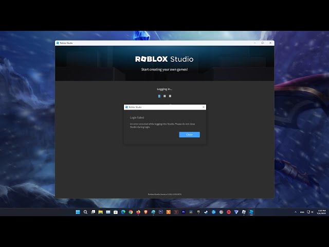 Roblox Studio Infinite Log In Bug : r/ROBLOXStudio