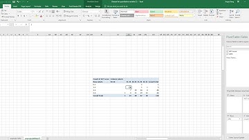 how to use 2016 excel to create row, column percentage and probability crosstabulation