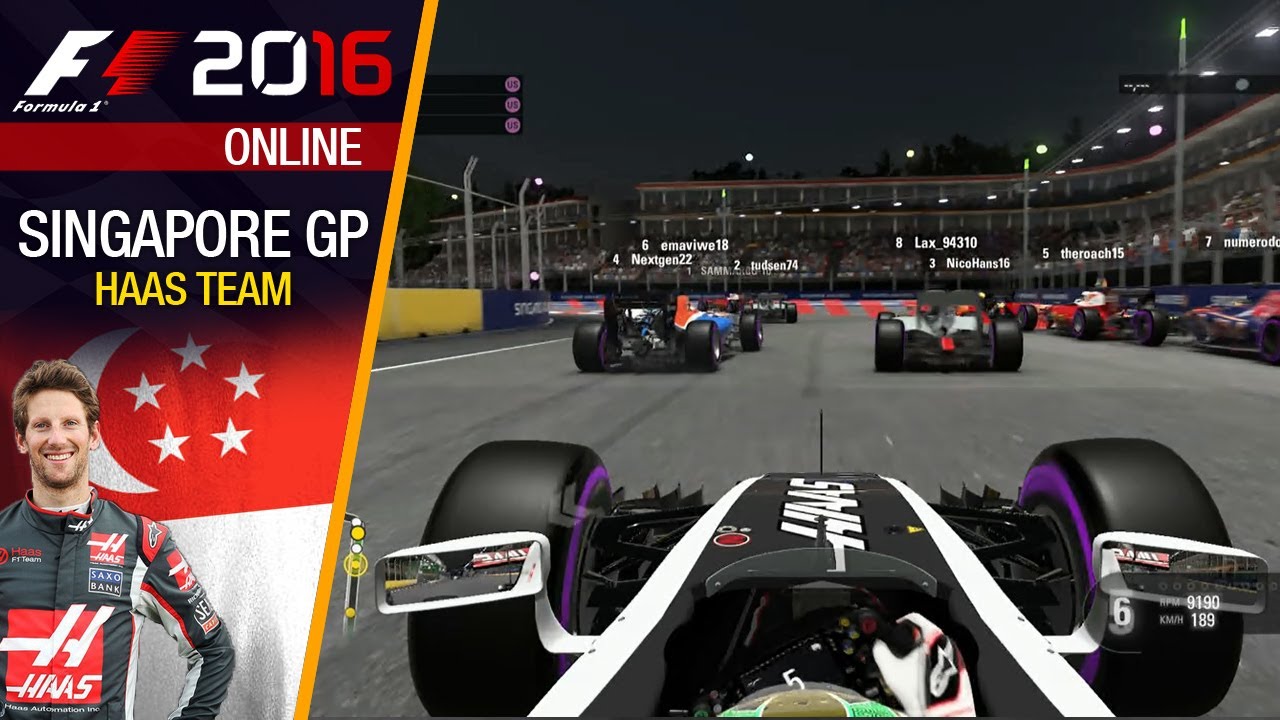 F1 2016 Online - Singapore GP (Haas) - SÓ CONFUSÃO