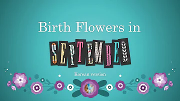 Korean Birth Flowers for September