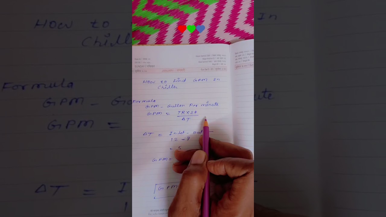 How to find GPM in chiller