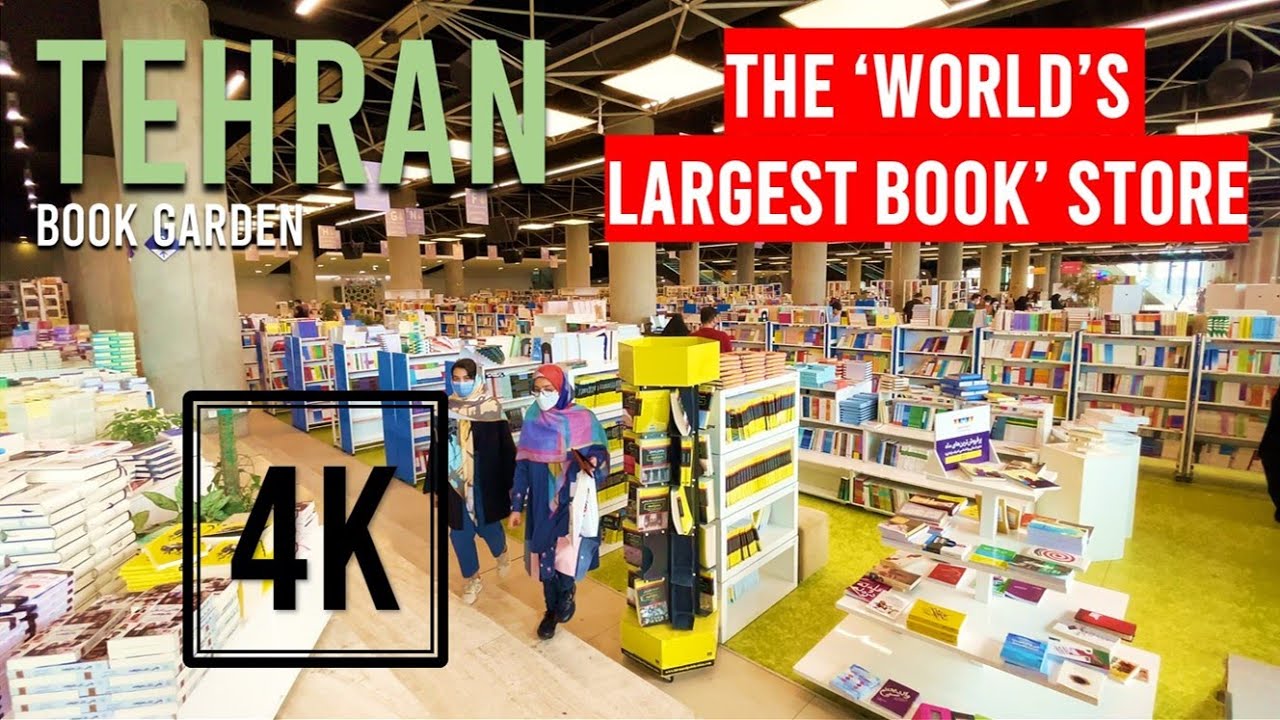 [4K] The ‘World’s Largest Book’ Store, Tehran Book Garden Virtual Tour, Tehran, Iran Virtual