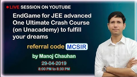 Ultimate Crash Course ( Maths) Jee Advance