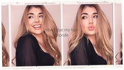 HONEY BLONDE HAIR AT HOME! EASY DIY HAIR COLOR TUTORIAL UNDER 50$ | Chloe Zadori