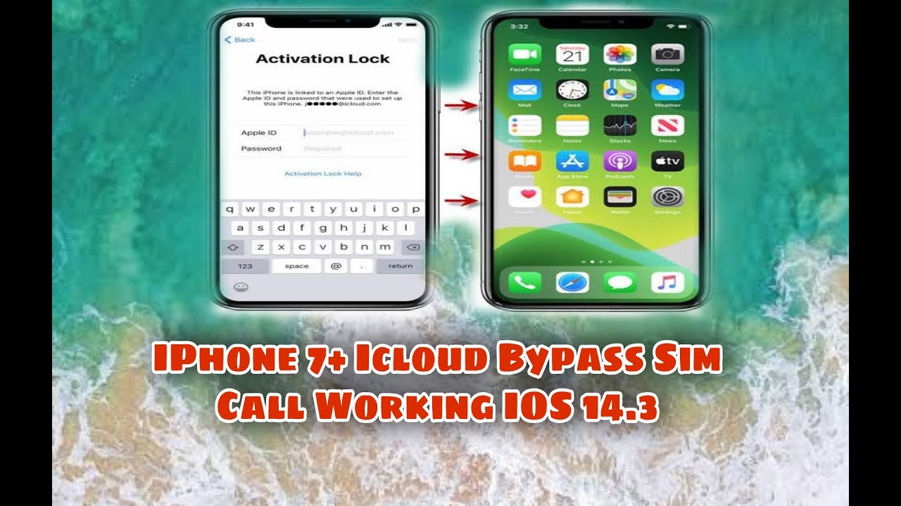 IPHONE 7 PLUS ICLOUD BYPASS IOS 14.3 SIM CALL WOEKING. ON/OFF FIX, NOTIFICATION FIX,RESTART