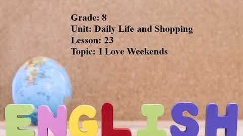 Excel 8. Module 2. I Love Weekends