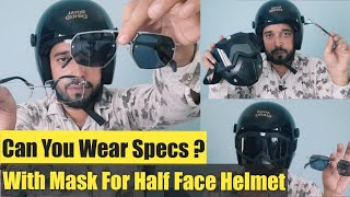 Can I Wear Mask for Half Face Helmet with Specs | Mask for Half Face Helmet #weekendvoyage