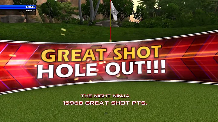 Golden Tee Great Shot on Anse Cocos!