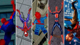 Evolution of Spider-Man Falling Down in Games 1982 - 2022