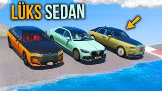 Luxury Sedan Cars Racing on Bumpy Road Parkour Racing | With Spider Bro in GTA 5 MODS