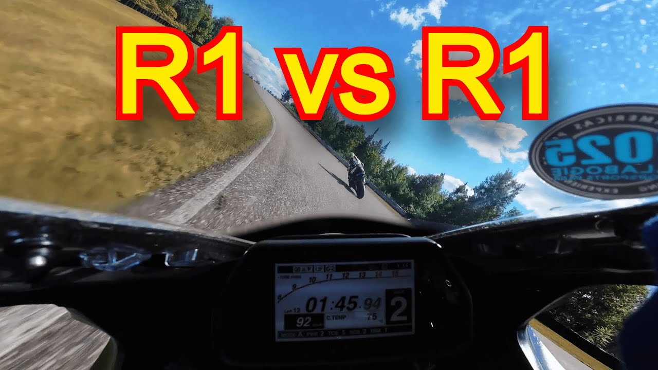 [YAMAHA 対決] R1 vs R1 - YouTube