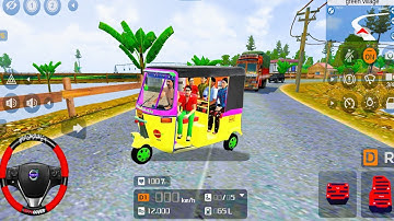 Indian Tuk Tuk Auto Rickshaw Driver - Bus Simulator Indonesia - Android Gameplay