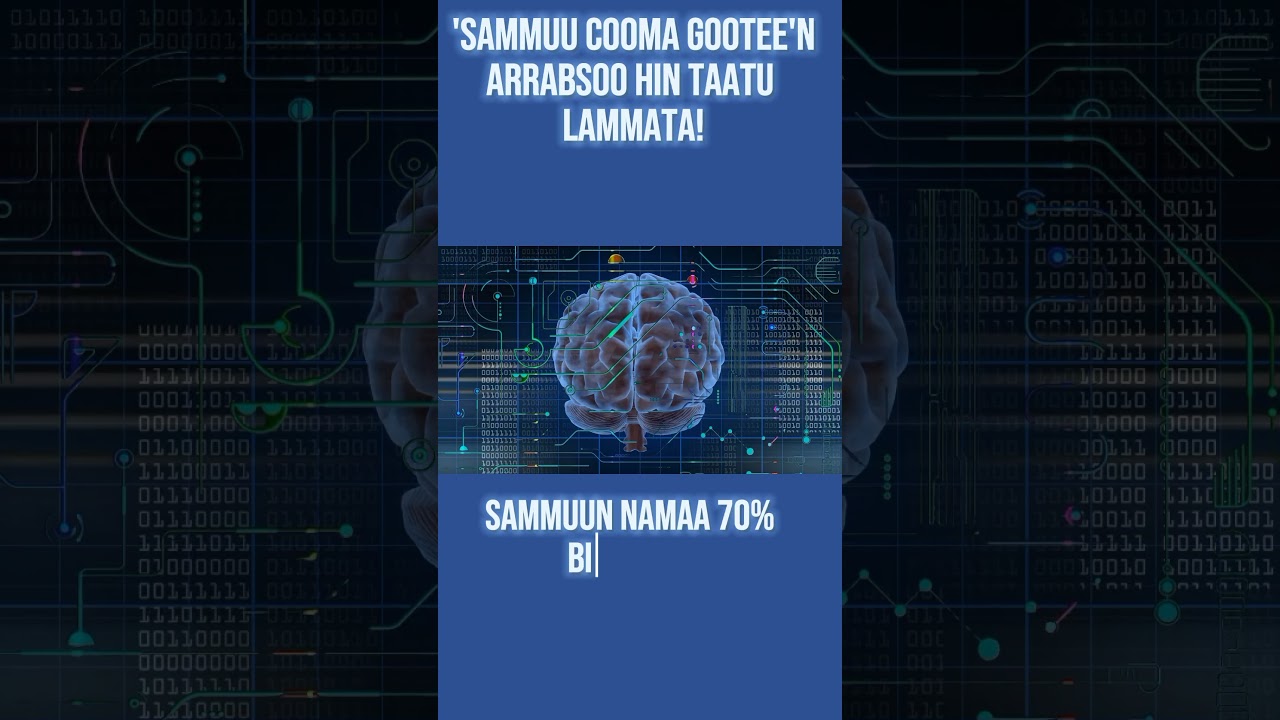 Sammuu namaa  | fayyaa sammuu | mental wellness | xiinsammuu | human brain | mental health| Dr Dawit