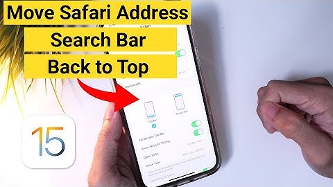 How to Move the Safari Address / Search Bar Back to Top on iOS 15 or iPadOS 15 for iPhone and iPad