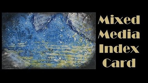 Mixed Media Index Card - icad  - Patience and Diligence