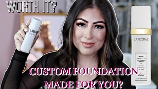 Custom Made Foundation by Lancome Full review, tutorial, demo!