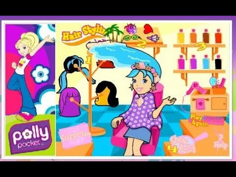 polly pocket hair salon game