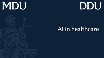 MDU & DDU webinar - AI in healthcare
