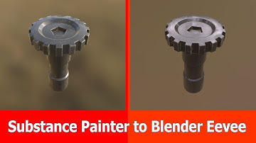 Substance Painter PBR to Blender Eevee