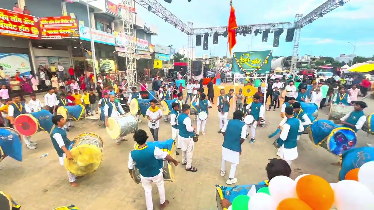 ढोल ताशा पथक सादरीकरण #dholtasha #trending #indianrituals #goviral #maharashtra 