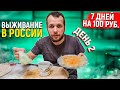 Можно ли выжить неделю на 100 рублей в России зимой?! (день 2)